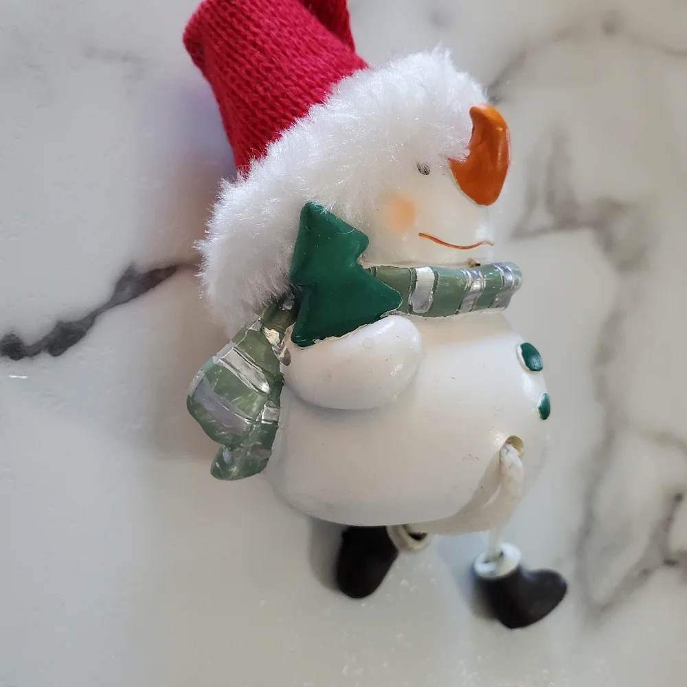 Santa, Snowman & Reindeer Shelf Sitters 3 Piece Figurine Set